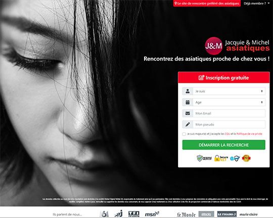 Jacquie & Michel Asiatiques Logo