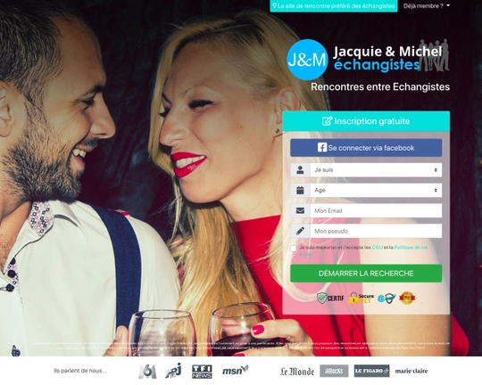 Jacquie & Michel Echangistes Logo