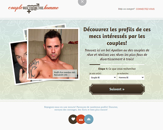 Couple Recherche Homme Logo