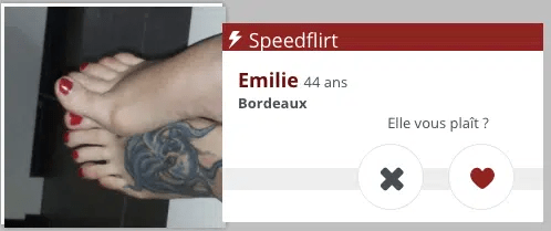 Speedflirt sur Jacquie et Michel Fétichistes